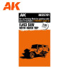 Die-cut Painting Mask of AK35001 Model Kit