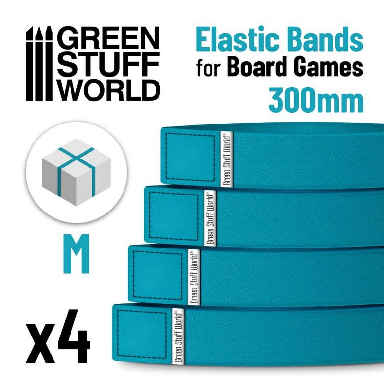 Gomas elasticas para juegos de mesa 300mm - Pack x4