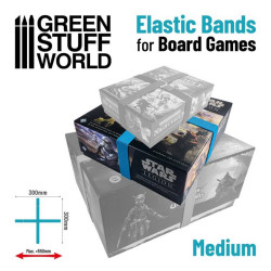 Gomas elasticas para juegos de mesa 300mm - Pack x4