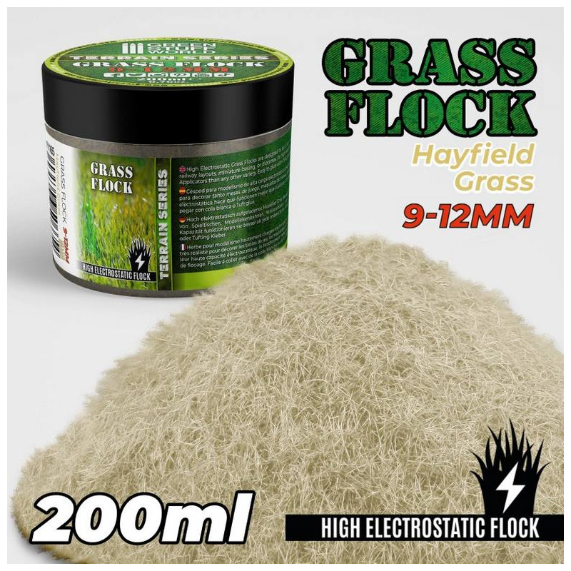 Cesped Electrostatico 9-12mm Hayfield Grass - 200ml