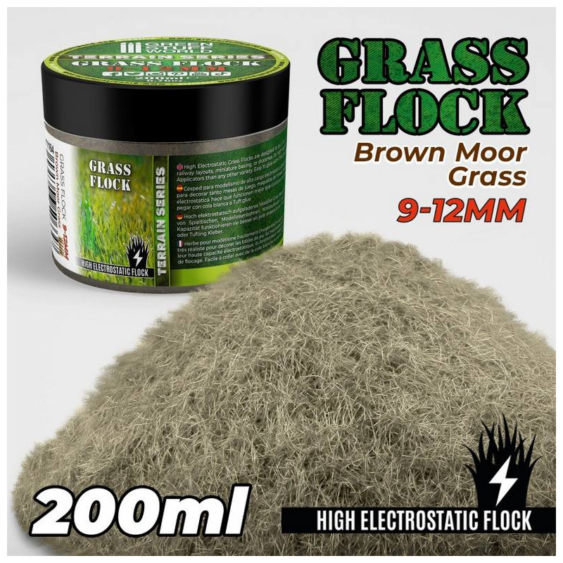 Cesped Electrostatico 9-12mm Brown Moor Grass - 200ml