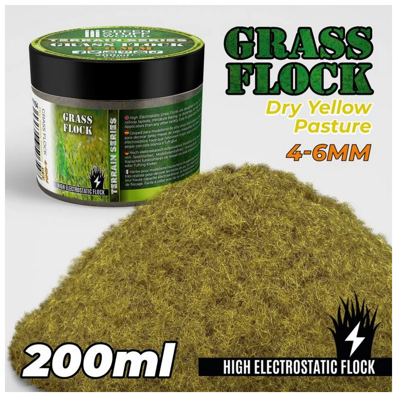 Cesped Electrostatico 4-6mm Dry Yellow Pasture - 200ml