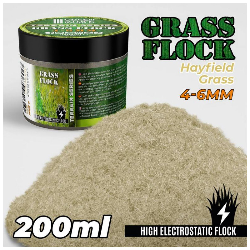 Cesped Electrostatico 4-6mm Hayfield Grass - 200ml