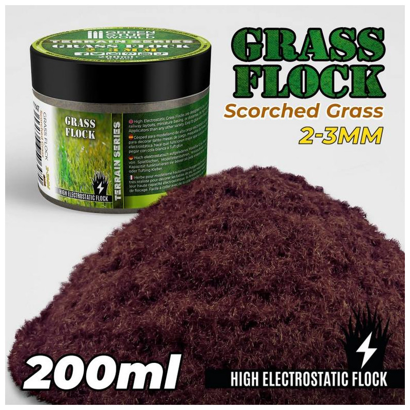 Cesped Electrostatico 2-3mm Scorched Brown - 200ml