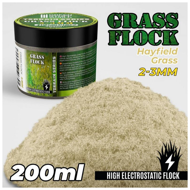 Cesped Electrostatico 2-3mm Hayfield Grass - 200ml