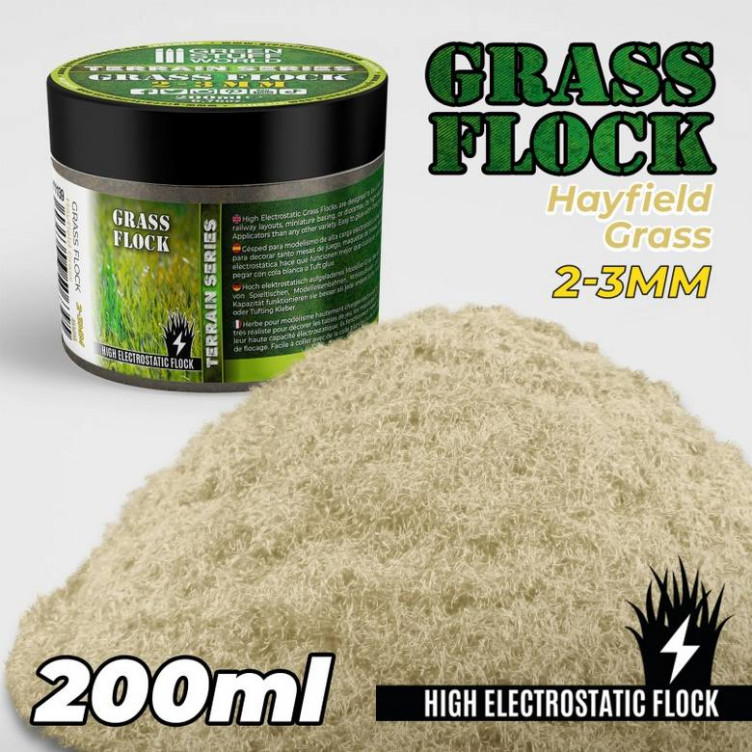 Cesped Electrostatico 2-3mm Hayfield Grass - 200ml