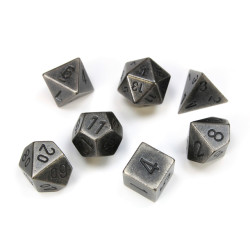 Solid Dark Metal Colour Poly 7 die set