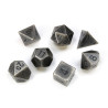 Solid Dark Metal Colour Poly 7 die set