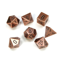 Solid Metal Copper Colour Poly 7 die set