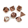 Solid Metal Copper Colour Poly 7 die set