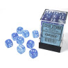 Borealis 12mm D6 Sky Blue/white Luminary Dice Block (36)