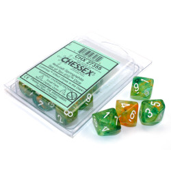 Nebula Spring/white Luminary Set of Ten D10's