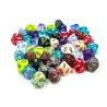 Bag of 50 Assorted loose Mini-Polyhedral D10s