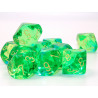 Gemini Translucent Green-Teal/yellow Set of 10 D10s