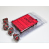 Translucent Smoke/red Set of Ten D10's