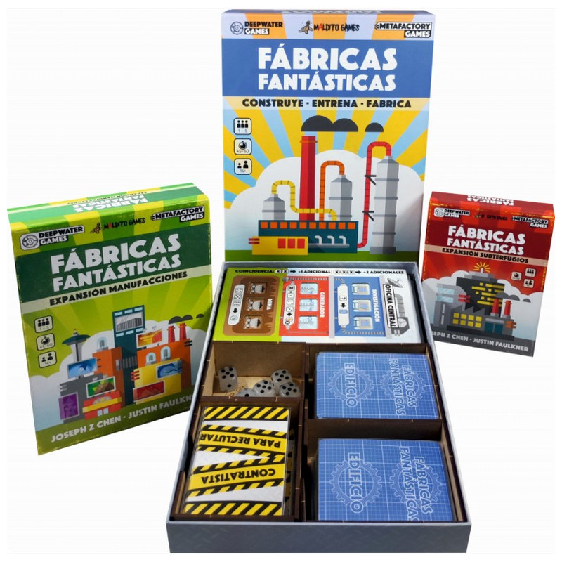 Inserto Compatible Con Fábricas Fantásticas (Base + Expansiones)