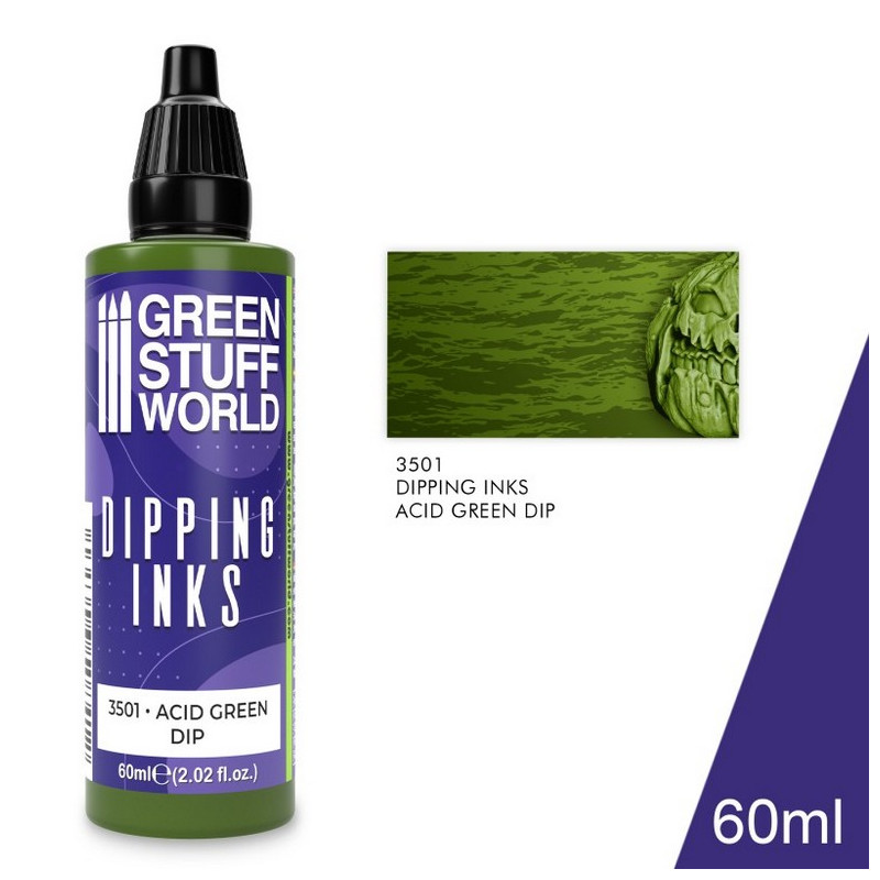 Pintura Dipping Ink 60 ml. Acid Green Dip