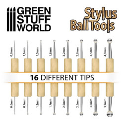 Set 8x Herramientas STYLUS Burnishers