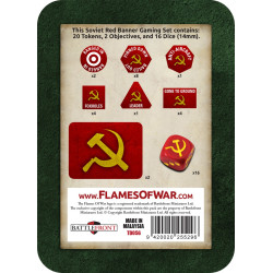 Soviet Red Banner Gaming Set (x20 Tokens, x2 Objectives, x16 Dic