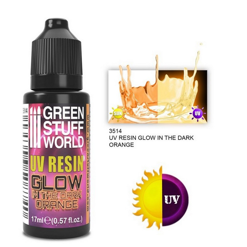 Resina Ultravioleta Naranja - GLOW 17ml