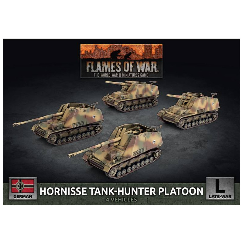 Hornisse (8.8cm) / Hummel (15cm) Tank-hunter Platoon (X4 Plastic