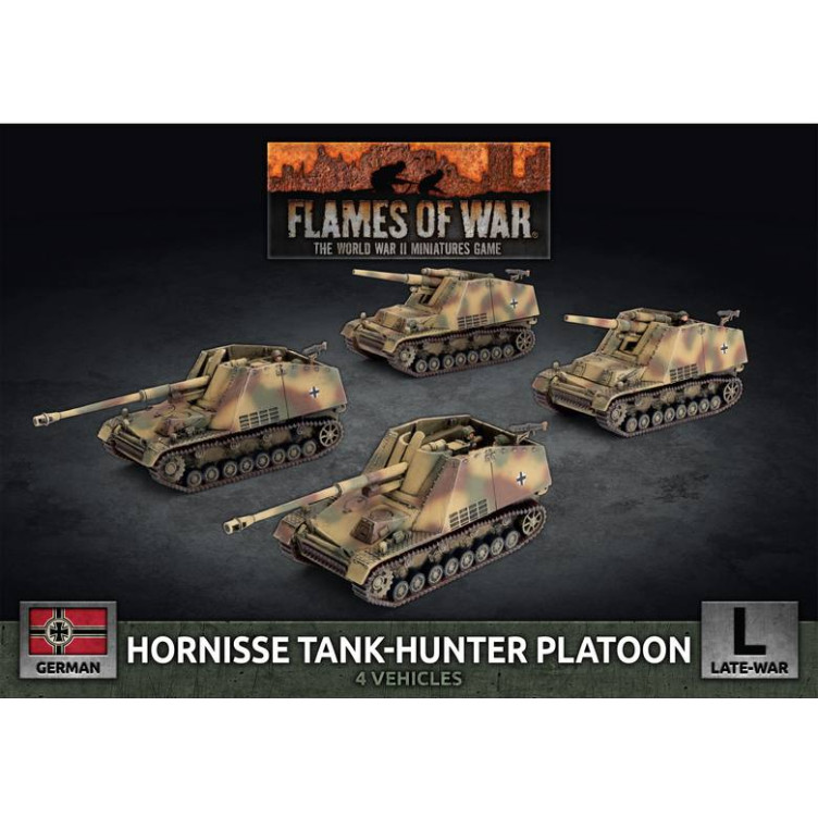 Hornisse (8.8cm) / Hummel (15cm) Tank-hunter Platoon (X4 Plastic