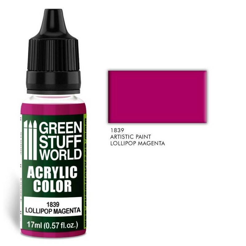 Acrylic Color Lollipop Magenta