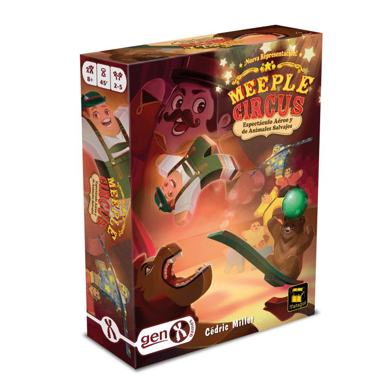 Meeple Circus Exp 1: Espectáculo Aéreo y de Animales Salvajes