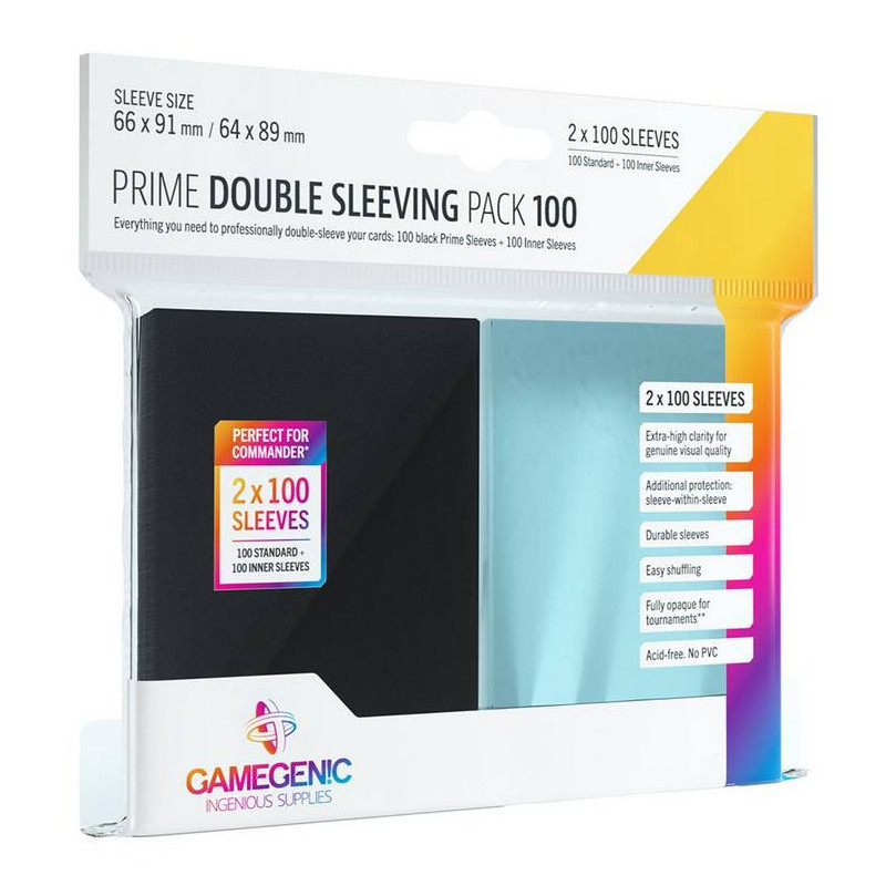 Gamegenic: Prime Double Sleeving Pack (100)