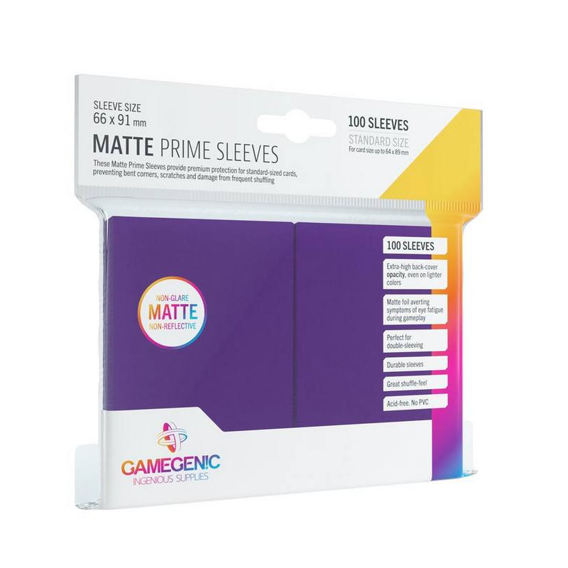 Gamegenic: Pack Matte Prime Sleeves Purple (100)