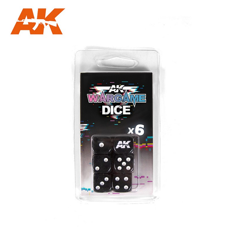 Set 6 Dices (Black)