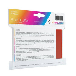 Gamegenic: Pack Prime Sleeves Red 66x91mm (100)