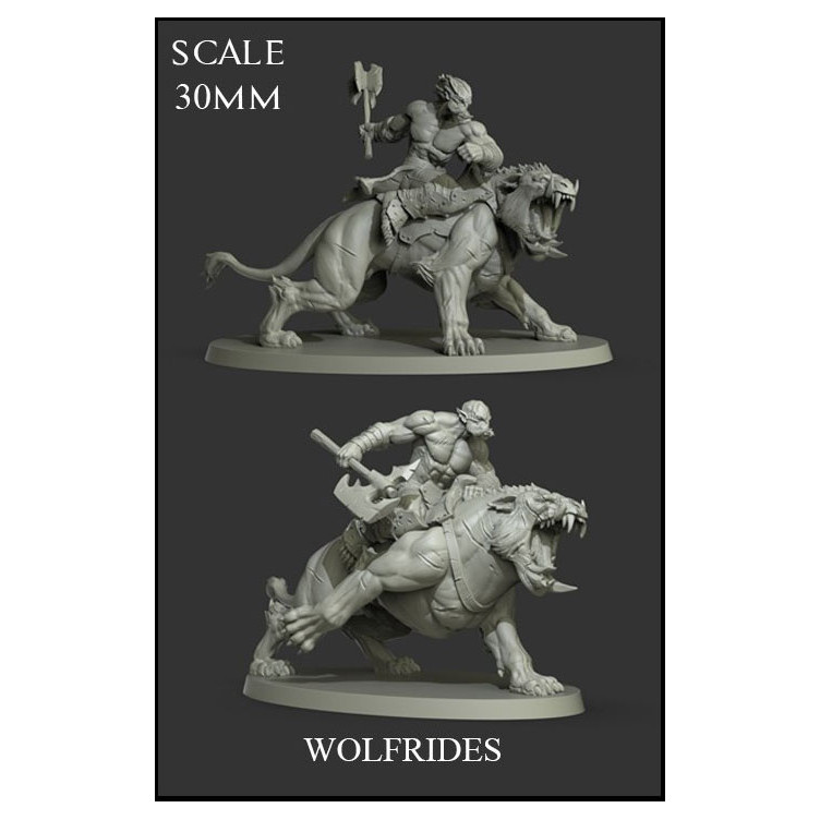 Wolfriders 2 Miniaturas Scale 30mm