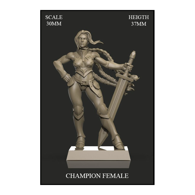 Paladin Champion Female 30mm