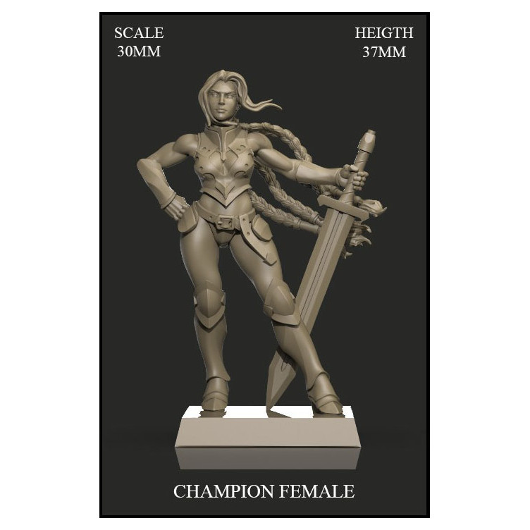 Paladin Champion Female 30mm