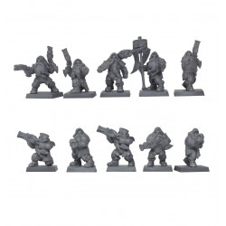 Dwarf Thunderers Unit Scale 30mm