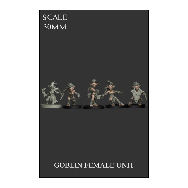 Goblin Female Unit Scale 30mm