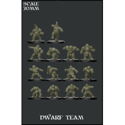 Dwarf Team Fantasy Football Scale 30mm