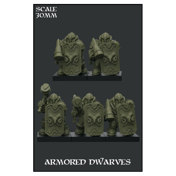 Armored Dwarves Special Unit Scale 30mm