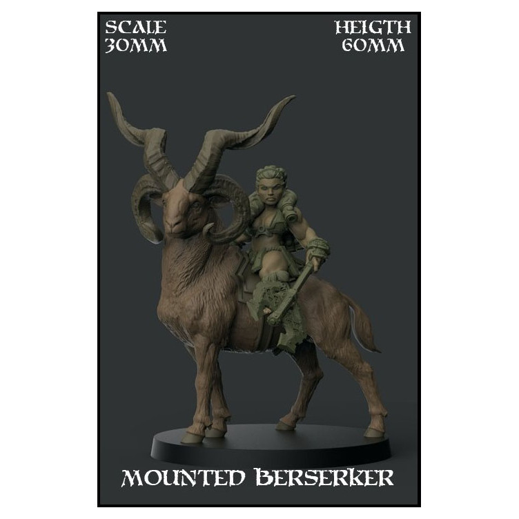 Mounted Berserker Scale 30mm