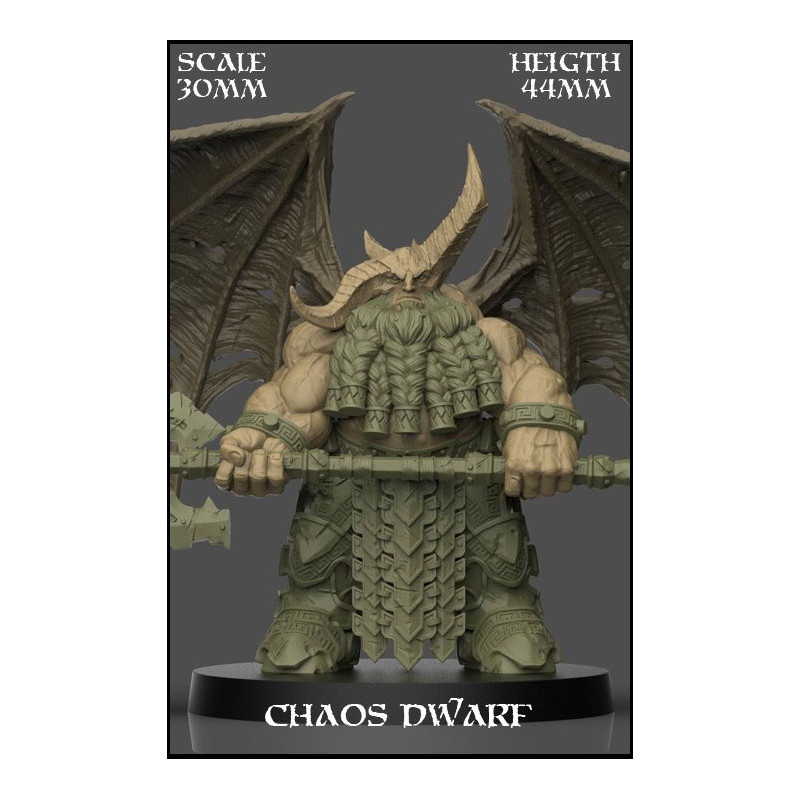 Chaos Dwarf Scale 30mm