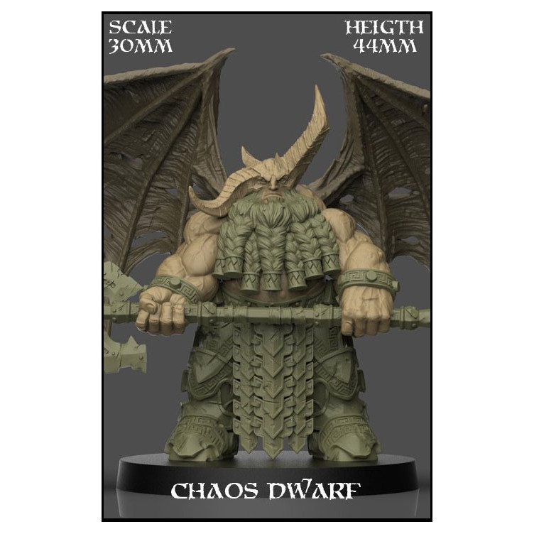 Chaos Dwarf Scale 30mm