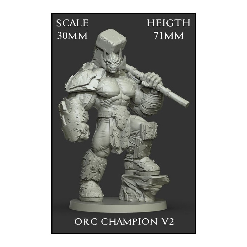 Orc Champion V2 Scale 30mm