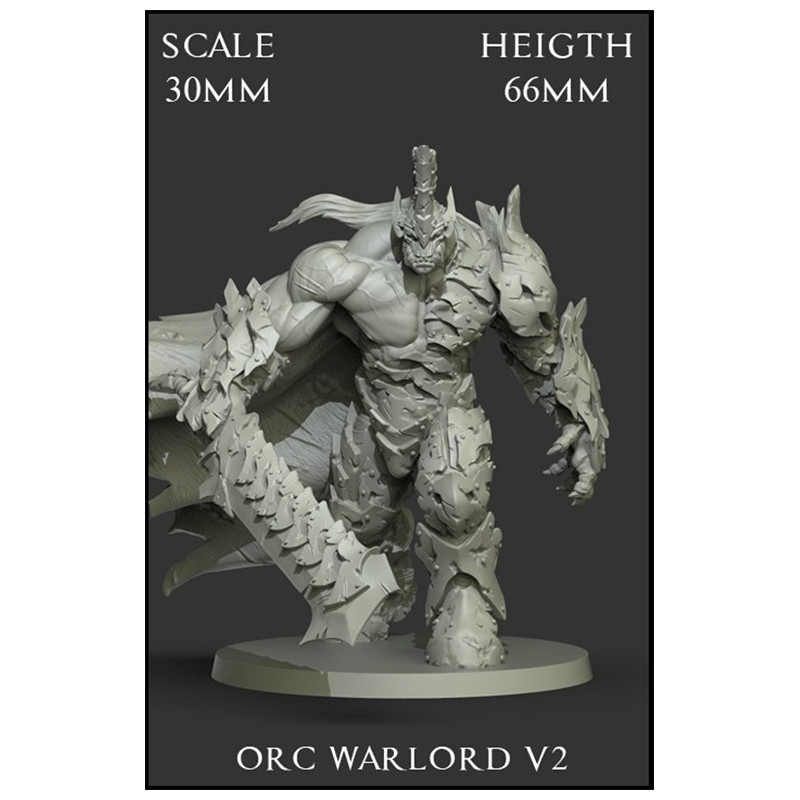 Orc Warlord V2 Scale 30mm