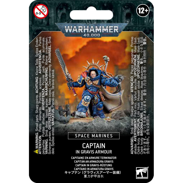 Space Marines: Capitán en armadura Gravis