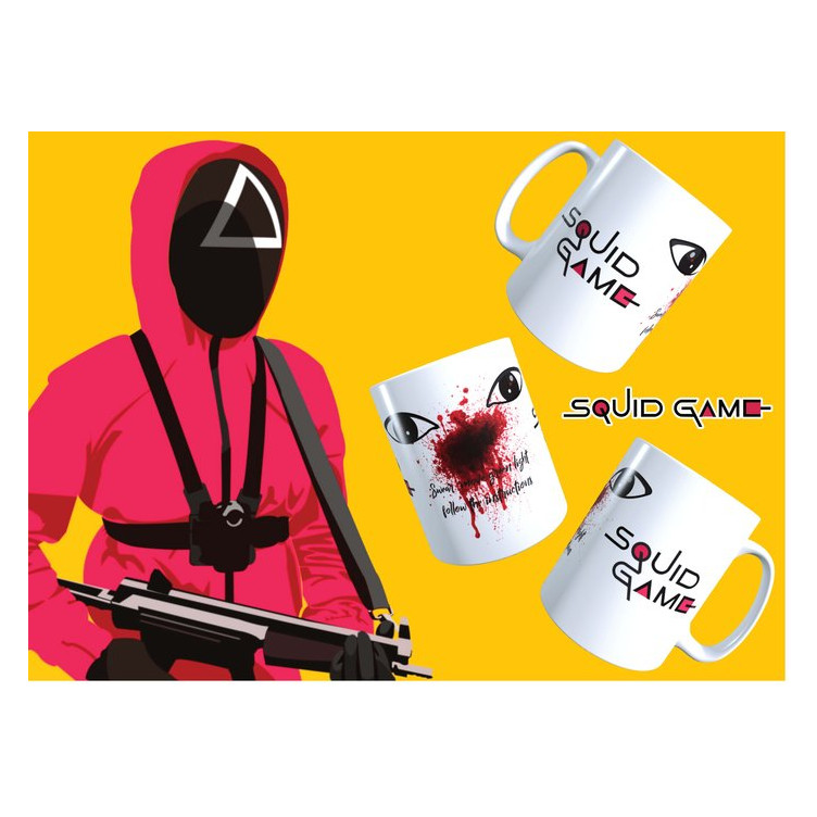 Taza El Juego del Calamar Disparo