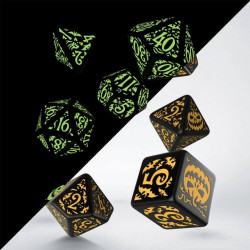 Jack O'Lantern Dice Set (7 dados)