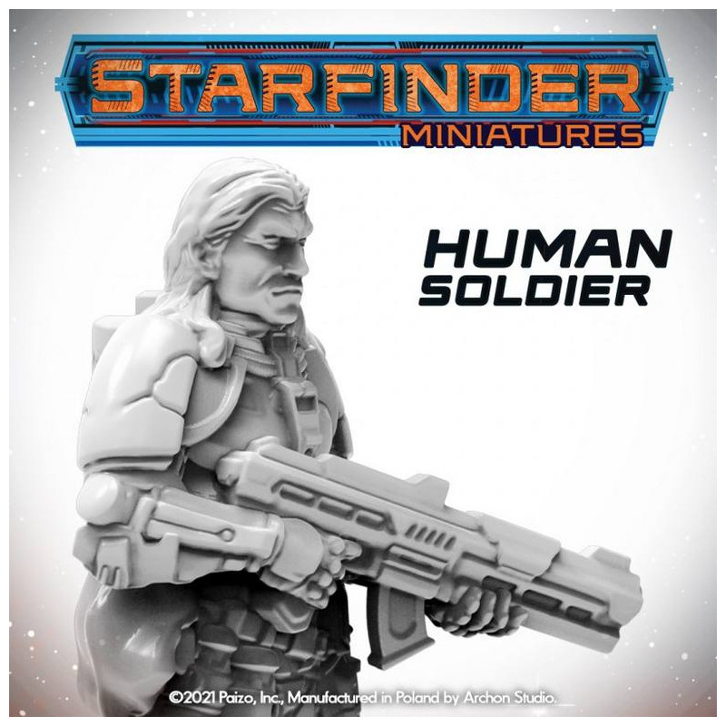 Starfinder Miniatures: Human Soldier