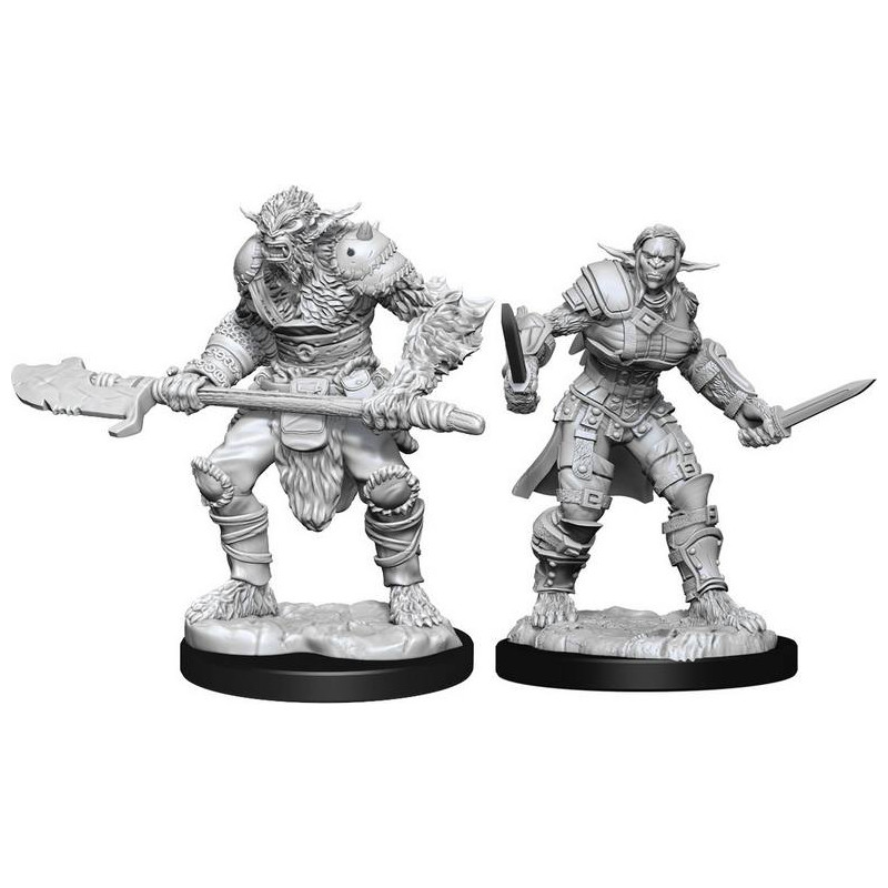 D&D Nolzur's Marvelous: Bugbear Barbarian Male & Bugbear Rogue F