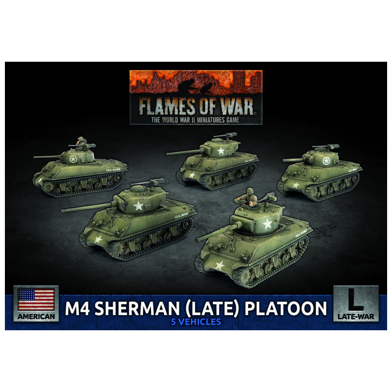 M4 Sherman (Late) Platoon (x5 Plastic)